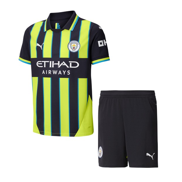 Camiseta Manchester City Replica Segunda Ropa Niño 2024/25